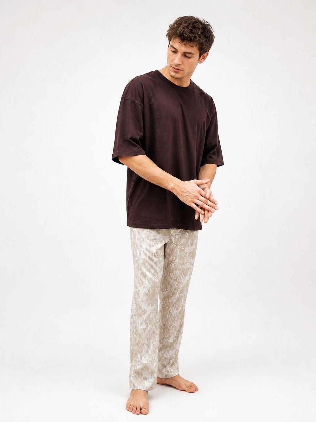 OVERSIZED WHITE ROSE T-SHIRT