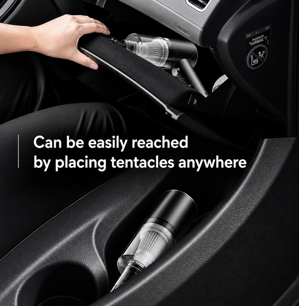 Portable Dual-Purpose Handheld Wireless Vacuum Cleaner for Cars One-Family SUVs Luxury ABS Design
High Suction Blowing for Pet